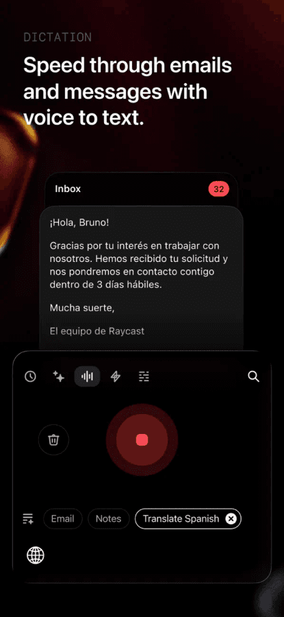 Raycast template 3